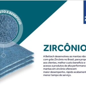 Kit 10 Folhas Manta Abrasivas Zirconada de alta performance, rápido acabamento em menor tempo
