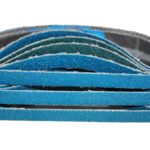 Kit com 10 unidades XZ677 estreitas (330 e 457mm) - Cinta de Lixa Zirconada para Cutelaria